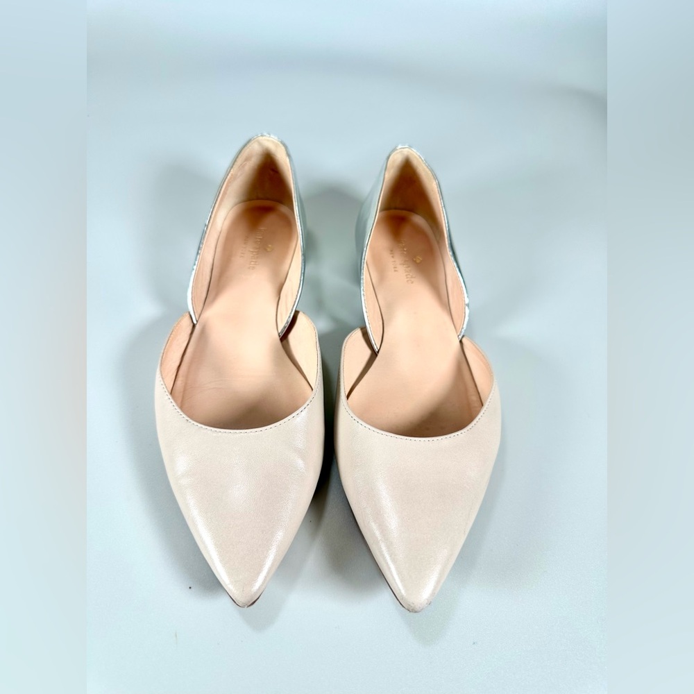 Kate Spade Women’s Gavana Leather Ballet Flats pointed toe - Picture 5 of 13